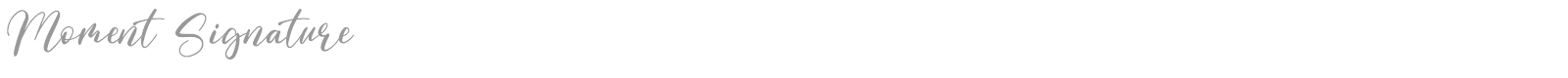 Moment Signature font preview